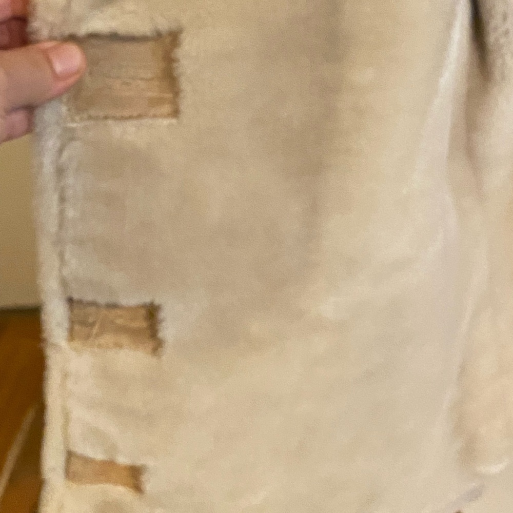 Vintage Adler Collection Suede Leather Jacket soft Faux Sherpa Fur lined Fall - Picture 7 of 10